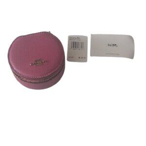Coach Dusty 88106 Pink Round Jewelry Case